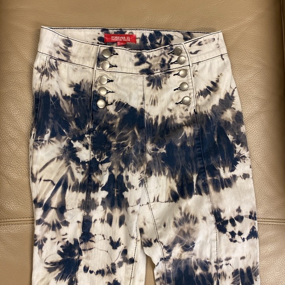 Tie Dye Sailor Premium Denim Jeans by Forever 21 - Size 27 - Picture 2 of 15
